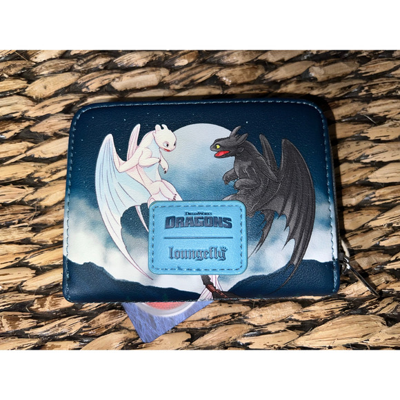 Loungefly How To Train Your Dragon Toothless Light Fury Babies Backpack Wallet - Picture 7 of 9